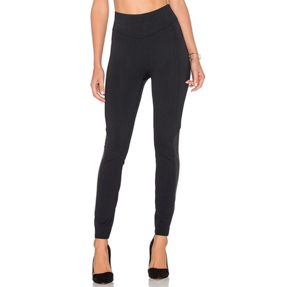 Spanx Faux Leather Perforated Leggings - Picture 2 of 6